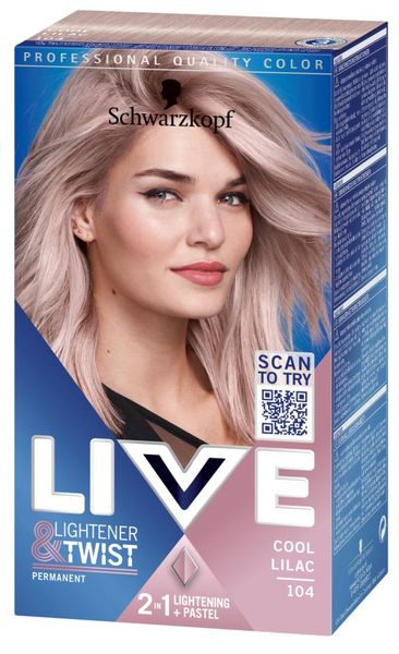 Schwarzkopf LIVE Color 104 Cool Lilac 3pk.