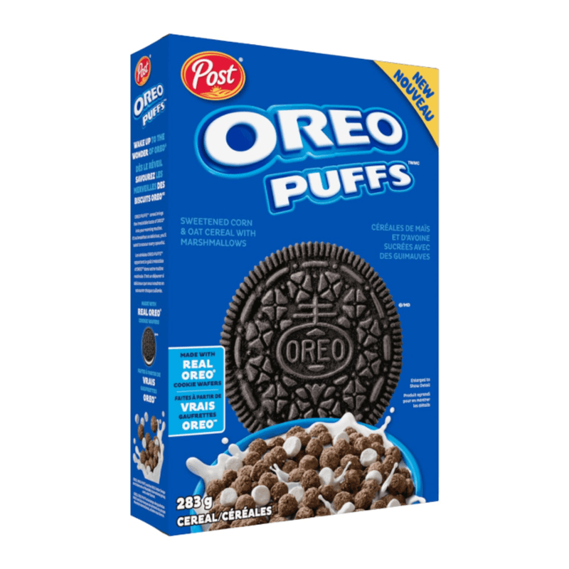 Post Oreo Puffs Cereal 283g*10st. Canada