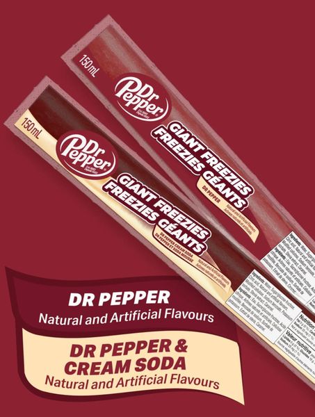 Dr Pepper Giant Freezies 150ml*27st. [Canadian]