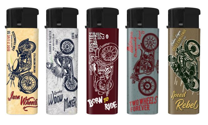 Hovedbilde Lighter Motiv Sense Vintage Motorsykkel 50st.