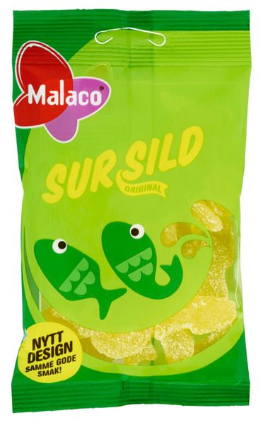 Malaco Sur Sild 100g*16st.