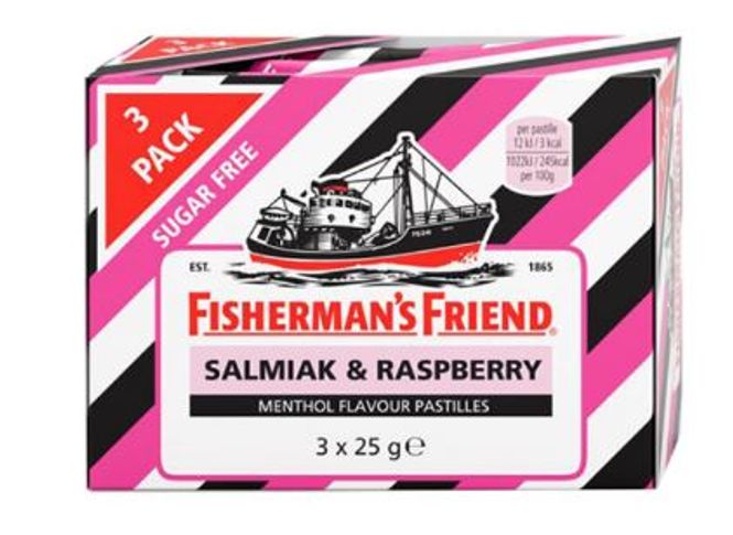 Hovedbilde Fisherman's Friend Salmiak&Raspberry ((3*25g)) x ...