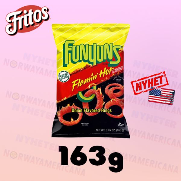 Funyuns Onion Rings Flamin Hot 163g*8st
