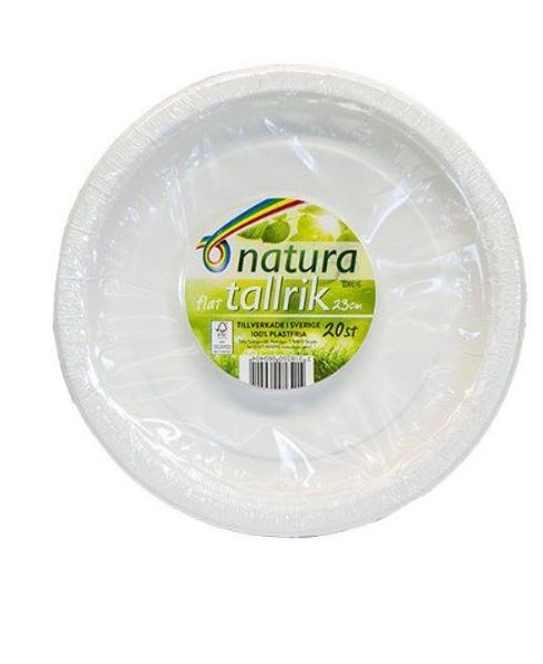 TALLRIKKEN Flat Natura  23 cm Obelagd 20-P X 36st.