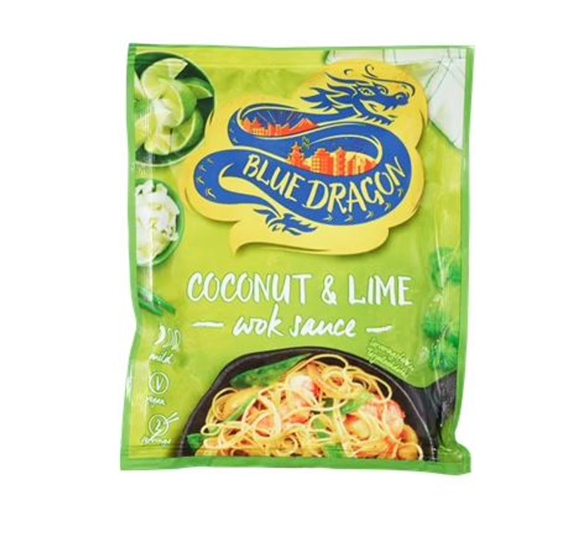 Blue Dragon Woksaus Coconut& Lime 120g*12st./ Tilbud